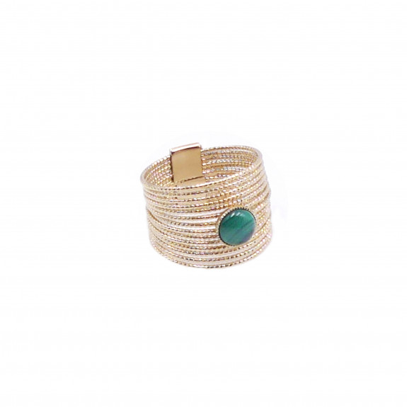 Bague Ariane - Malachite