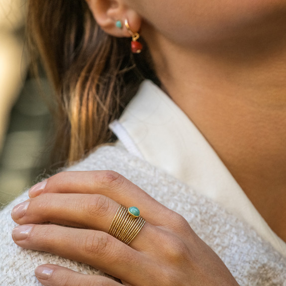 Bague Ariane - Amazonite