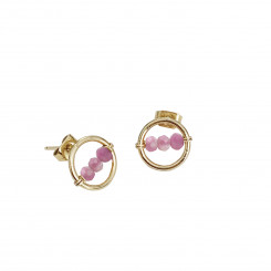 Boucles d'oreilles Cosmos - Tourmaline Rose