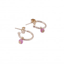 Boucles d'oreilles Pampille - Tourmaline Rose