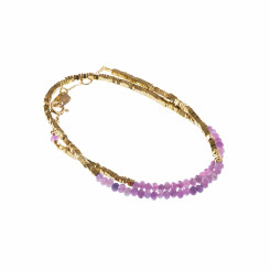 Bracelet double/choker Myriade - Améthyste