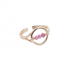 Mini Chevalière Cosmos - Tourmaline Rose