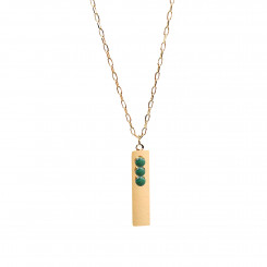 Collier Long Trilogie - Malachite