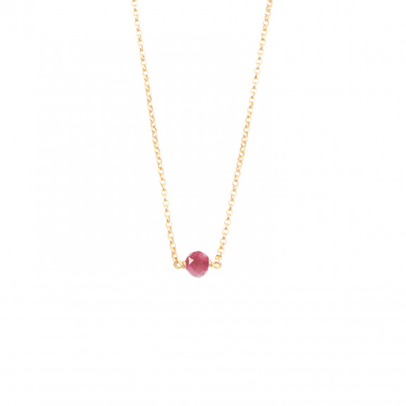 Collier Essentiel - Tourmaline Rose