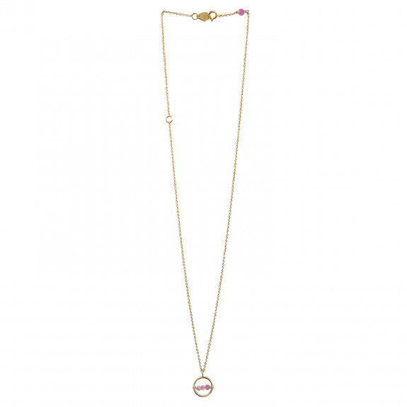 Collier Cosmos - Tourmaline Rose