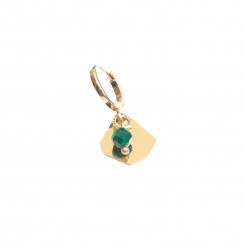 Mono boucle d'oreille Aura - Malachite