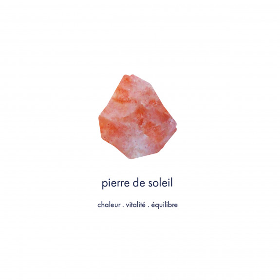 Mono boucle d'oreille Aura - Pierre de Soleil