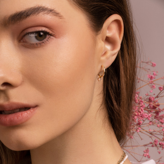 Boucles d'oreilles Pampille - Pierre de Soleil