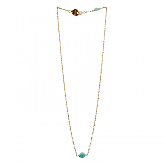 Collier court Berlingot - Amazonite