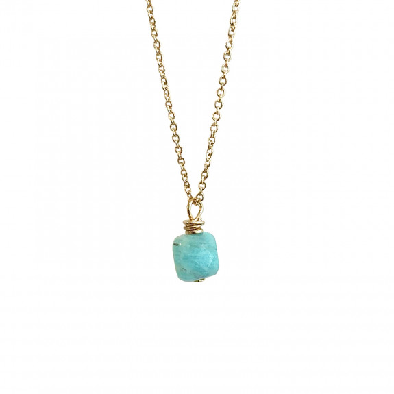 Collier Long Berlingot - Amazonite