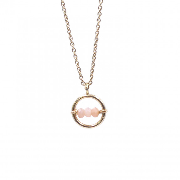 Collier Cosmos - Opale Rose