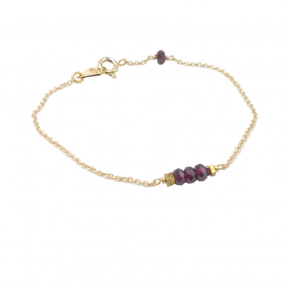 Bracelet Essentiel - Grenat  