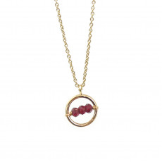 Collier Cosmos - Grenat
