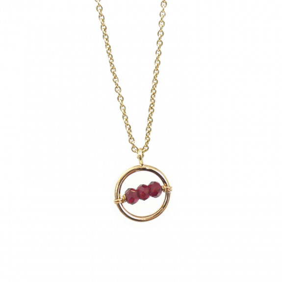 Collier Cosmos - Grenat