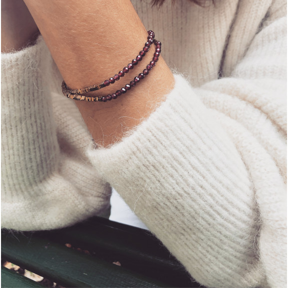 Choker Myriade - Grenat 