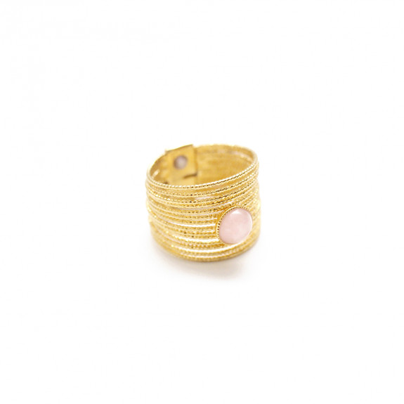 Bague Ariane - Quartz Rose 
