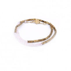 Bracelet double Myriade - Quartz Rose