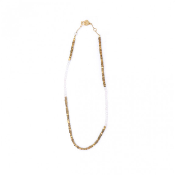 Bracelet double Myriade - Quartz Rose