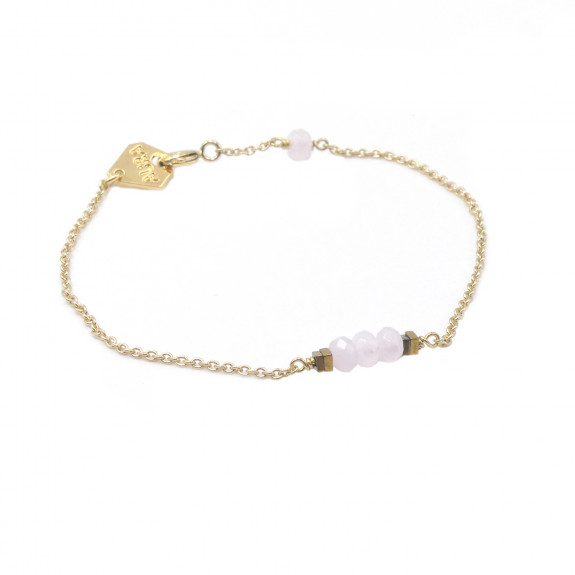 Bracelet Essentiel - Quartz Rose 