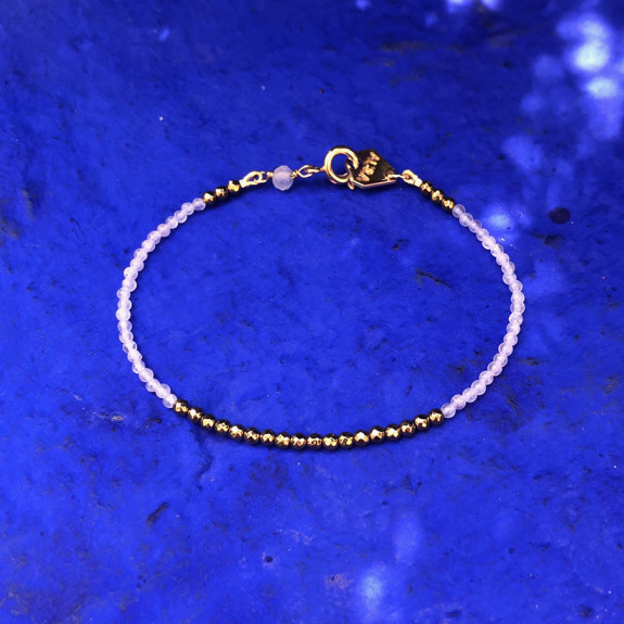 Bracelet Filigrane - Quartz Rose