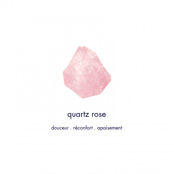 Puces d'oreilles Ariane 4 mm - Quartz Rose