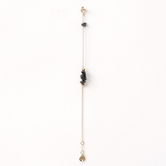 Bracelet Initiale - Onyx  
