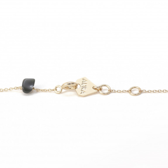 Bracelet Initiale - Onyx  