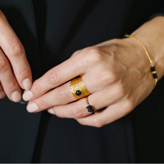 Bague Ariane - Onyx