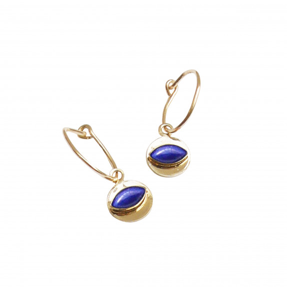 Créoles Karma - Lapis Lazuli 