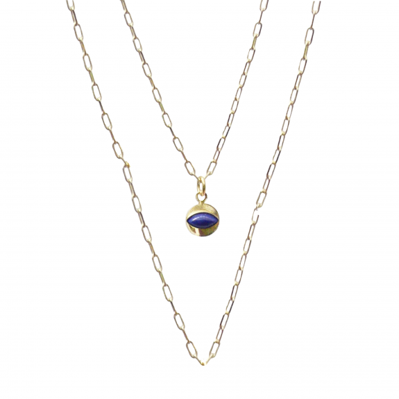 Collier Double Karma - Lapis Lazuli 