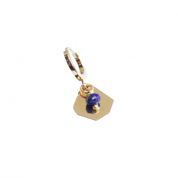 Mono boucle d'oreille Aura - Lapis Lazuli