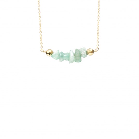 Colliers Initiale - Aventurine 
