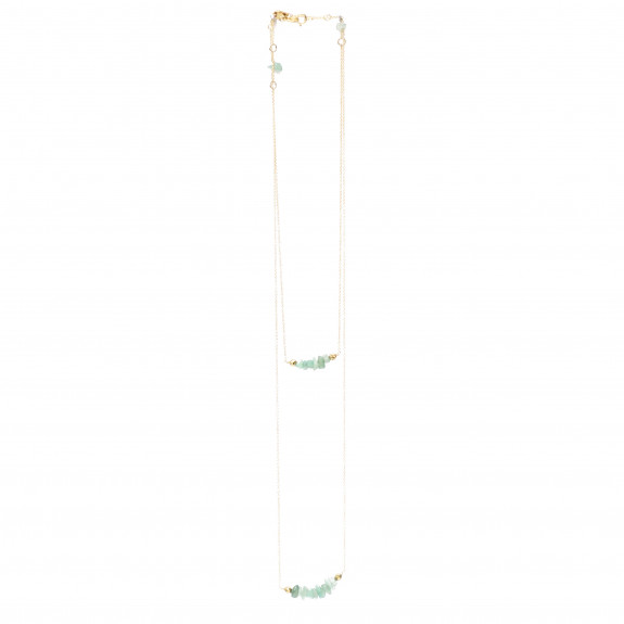 Colliers Initiale - Aventurine 