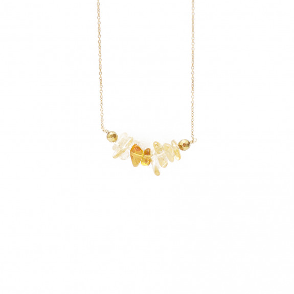 Colliers Initiale - Citrine 