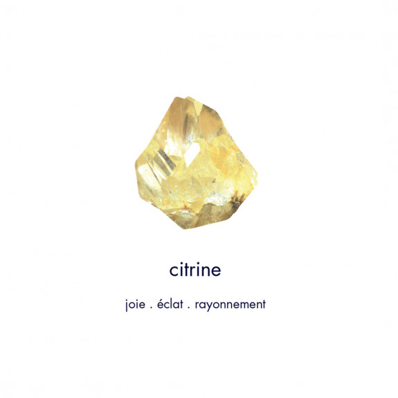 Colliers Initiale - Citrine 