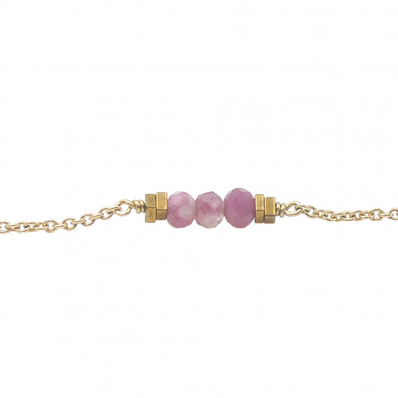 Bracelet Essentiel - Tourmaline Rose